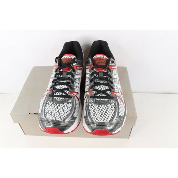 NOS Vintage Asics Gel Flux Jogging Running Shoes Sneakers White Red main image 7